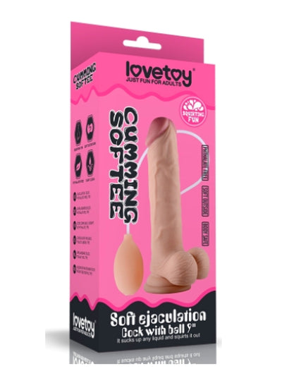 Cumming Softee 9 inch Squirting Dildo