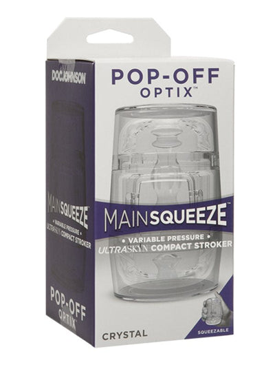 Doc Johnson Pop-Off Optix Main Squeeze Compact Stroker Clear 1