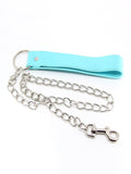 Love In Leather Berlin Baby Faux Leather Chain Leash Blue 2