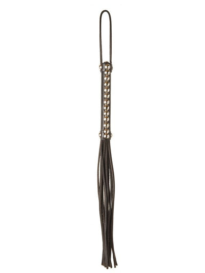 Love In Leather Studded 38cm Leather Flogger 1