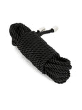 Poison Rose Fetish Satin 10M Bondage Rope Black