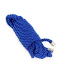 Poison Rose Fetish Satin 10M Bondage Rope Blue