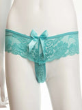 Poison Rose Crotchless Lace G-String Mint