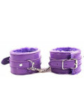 7 Piece Plush Bondage Kit - Purple