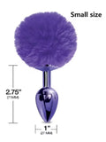 bunny tail plug purple size