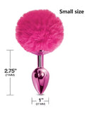 bunny tail plug pink size