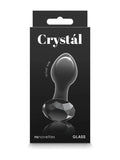 crystal glass gem black plug box