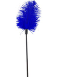 Blue Ostrich Feather Tickler