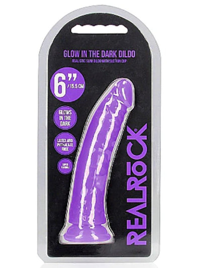 RealRock Glow in the dark 6 inch dildo