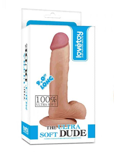 The Ultra Soft Dude 9 inch dildo