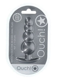 Beaded Anal Plug - Gun Metal Grey