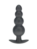 Beaded Anal Plug - Gun Metal Grey