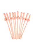 Dicky Sipping Straw 10 Pack Flesh