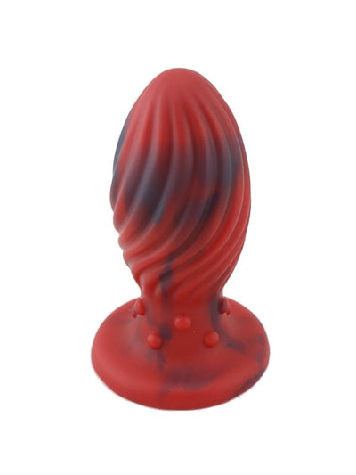 Dragon Egg Anal Plug Small Red/Black