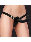 Dual Vibrating Ridged Strap On