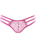 Poison Rose Floral Cotton G-String Hot Pink