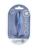 Oval Anal Plug Metallic Blue