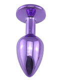 Purple stainless steel plug small