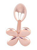 rose gold 4 leaf clover plug base view