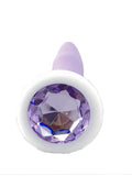 Silicone Gem Anal Plug -Purple