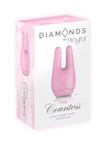 The countess mini rabbit ear massager pink product box